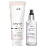 IntiMD Coochy Plus front packaging showing kit and kit branding benefits