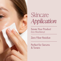 Intrinsics wipe removing makeup showing clean, lint-free finish