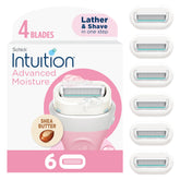 INTUITION front packaging showing six refill cartridges and benefits