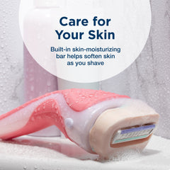 INTUITION Schick cartridge clipped into handle demonstrating easy swap