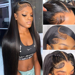 Iris Queen front view 24 inch wig showcasing natural hairline benefit