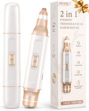 iruvae front view showing dual-ended design and sleek body for easy grooming