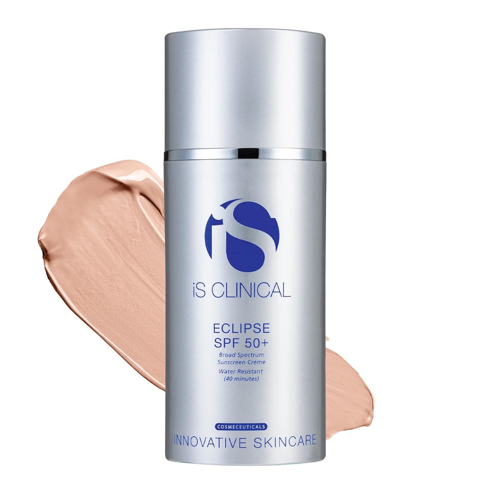 iS CLINICAL front tube showing product branding and SPF50 for clear identification and trust
