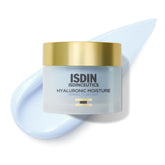 ISDIN jar front packaging showing brand and calming design for trusted hydration
