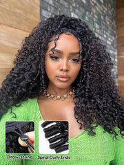 ISEE close-up of Burmese spiral curls highlighting defined texture