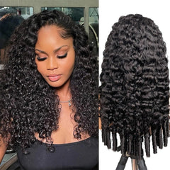 ISEE front view of half wig packaging showing ready-to-wear convenience