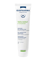 IsisPharma TEEN DERM K front packaging showing bottle and label, clear product identification and benefit