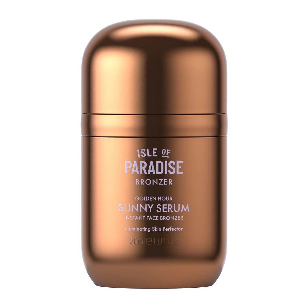 Isle of Paradise front packaging showing product and benefit glow