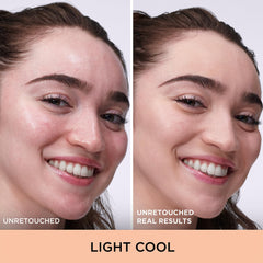 IT Cosmetics cream texture close-up demonstrating pore-blurring effect