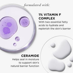 IT Cosmetics ingredients visual highlighting ceramide and vitamin F to restore barrier