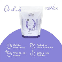 Close-up of Italwax bead texture highlighting visibility and control benefit