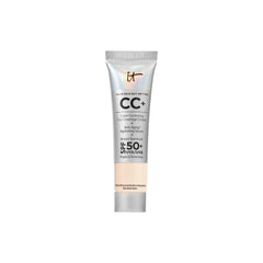 IT Cosmetics mini CC+ cream front bottle showing compact travel-size benefit