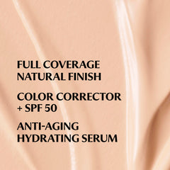 IT Cosmetics mini CC+ cream texture swipe highlighting creamy hydrating formula