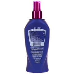 It's A 10 Haircare spray being misted onto towel-dried hair, improving detangling and shine