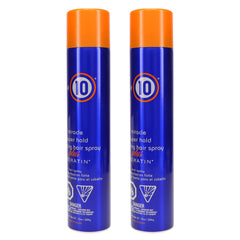 It's a 10 close-up of label text highlighting keratin and product features