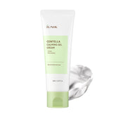 IUNIK jar front view showing Centella Calming Gel Cream and clear labeling for quick identification