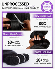 IVA body wave texture close-up showing natural bounce and softness