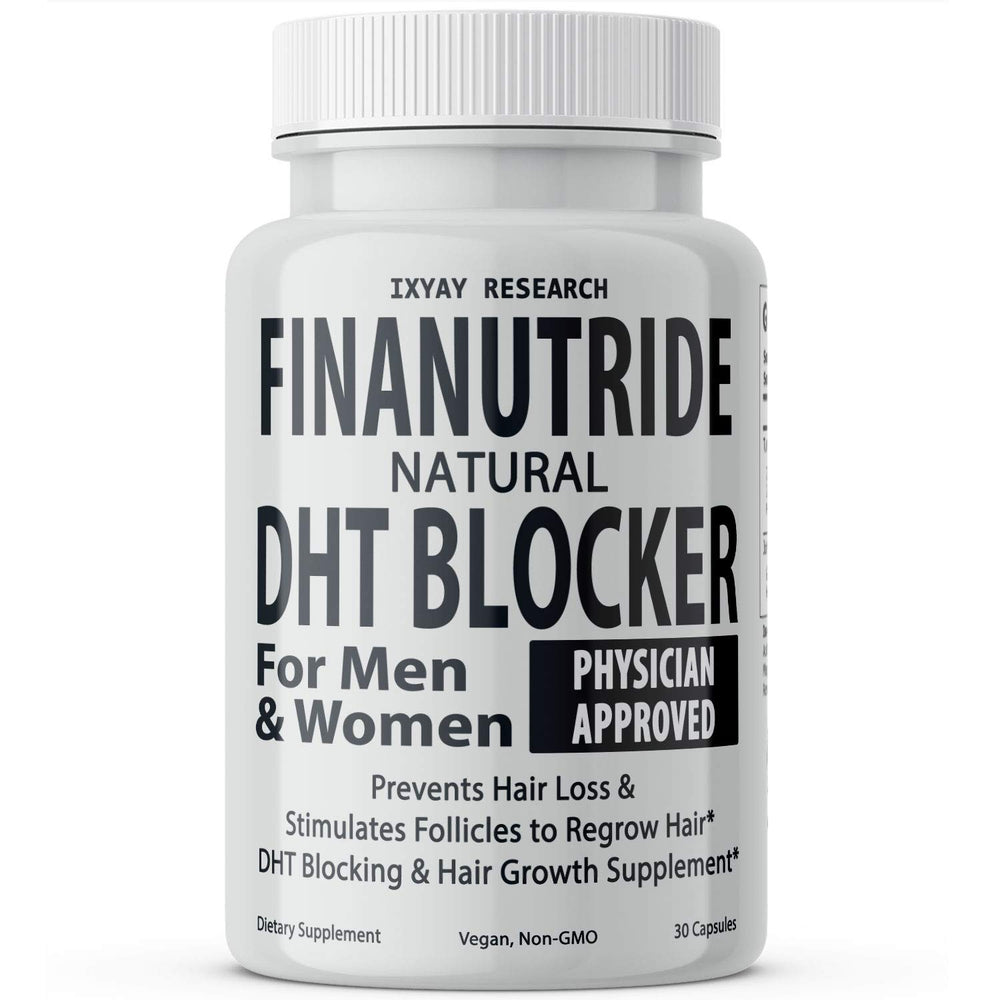 IXYAY RESEARCH bottle front showing Finanutride packaging, clear product identification