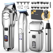 Jack & Rose front view of cordless clipper showing sleek design and battery benefits