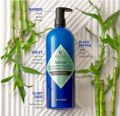 Jack Black label close-up highlighting ingredients like aloe vera and pro-vitamin B5