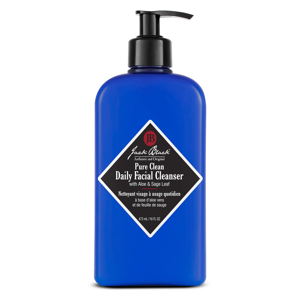 Jack Black Pure Clean front bottle shows full packaging and volume benefit