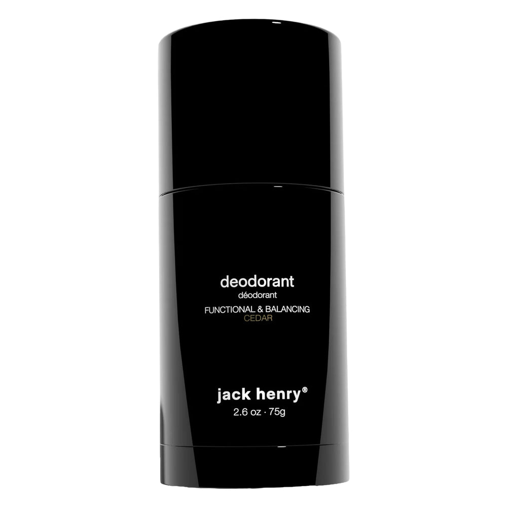 Jack Henry cedar front tube showing clean aluminum-free deodorant