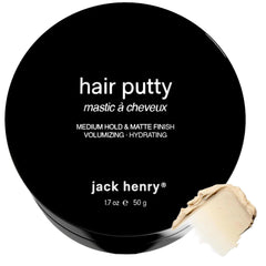 Jack Henry front packaging showing tub and brand, highlights compact travel size