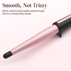 JAETON wand tip with anti-scald tip shown, safer curling without burns