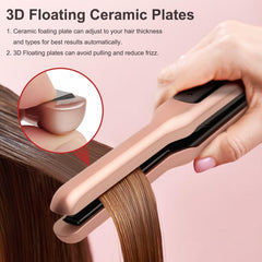 JAETON ceramic tourmaline plate texture detail for smoother, shinier hair