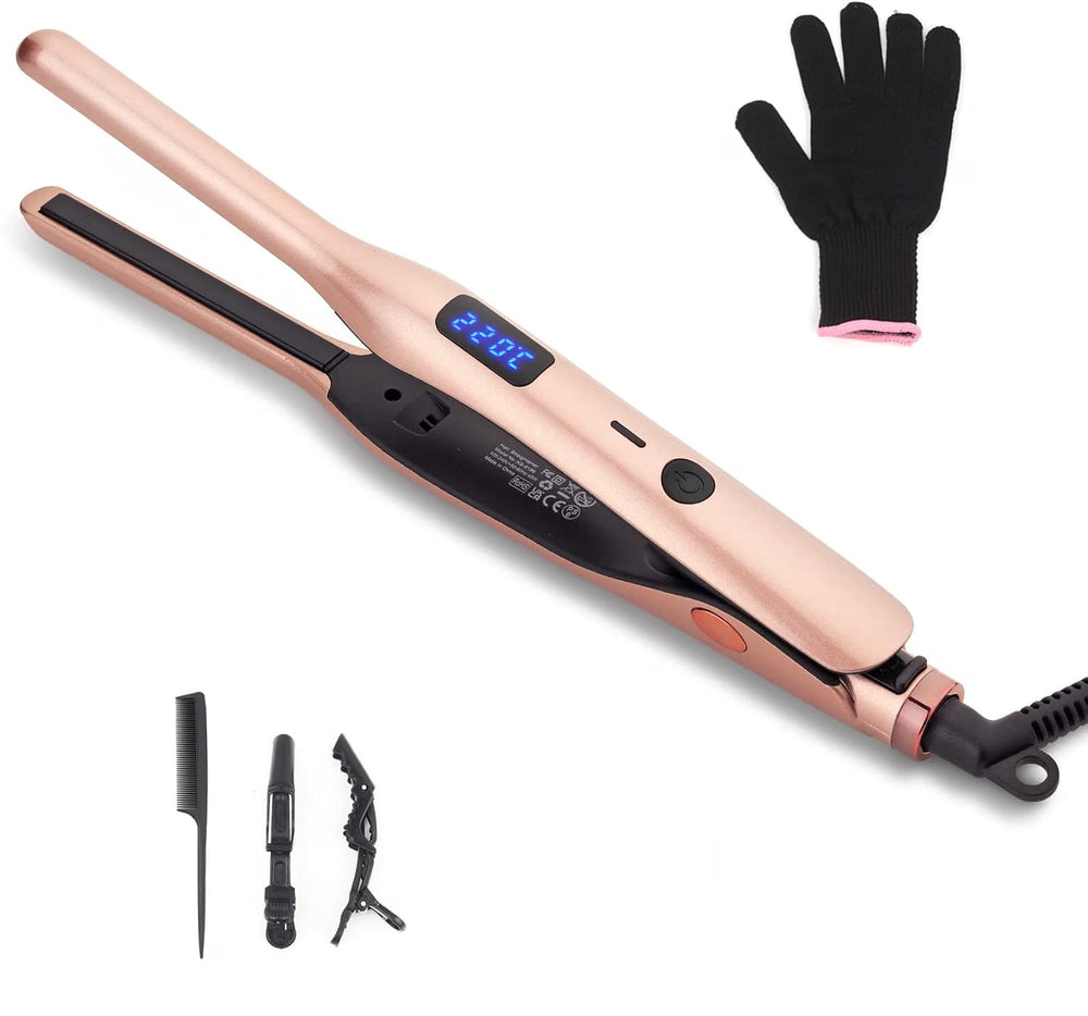 JAETON pencil flat iron front view showing slim design and control