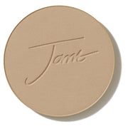 jane iredale pressed foundation pan front view, shows true shade and clean coverage