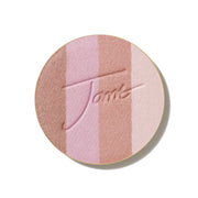 jane iredale front view of PureBronze refill showing four complementary shades and compact fit benefit