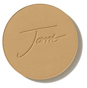 jane iredale front compact showing Golden Tan shade and travel-ready benefit