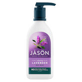 JASON bottle front label showing calming lavender and product benefits
