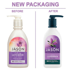 JASON creamy lather texture with lavender hint for soft, hydrated skin