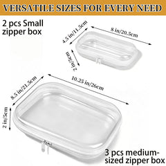 jayuwe large clear hard shell case front view protecting bulky items