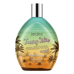 jeallis front bottle showing label and bronzer benefit