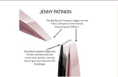Jenny Patinkin dual-ended lash comb and spoolie demonstrating clump-free lashes