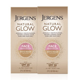 Jergens face tube front packaging showing product and SPF 20 protection benefit