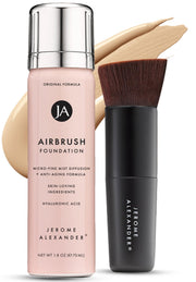 Jerome Alexander front packaging shows set and benefits for flawless coverage