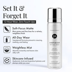 Jerome Alexander close-up microfine mist demonstrating even coverage benefit