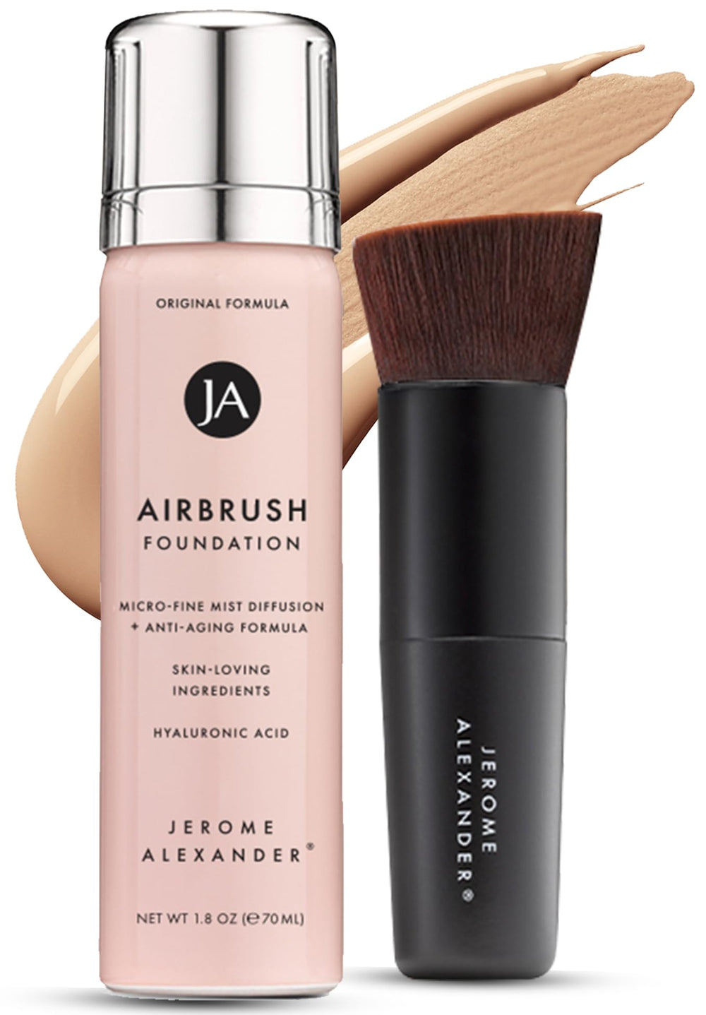 Jerome Alexander front packaging showing Bright Light shade and kit benefit