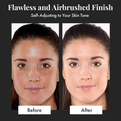 Jerome Alexander texture shot of micronized powder delivers smooth, non-cakey finish
