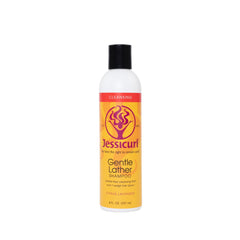 Jessicurl bottle front view showing citrus lavender label and easy dispensing benefit