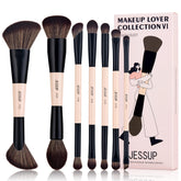 Jessup front packaging showing full 7pcs double-sided brush set and compact box benefit