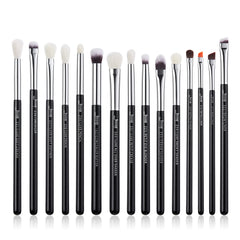 Jessup front packaging showing 15-piece eye brush set and professional design