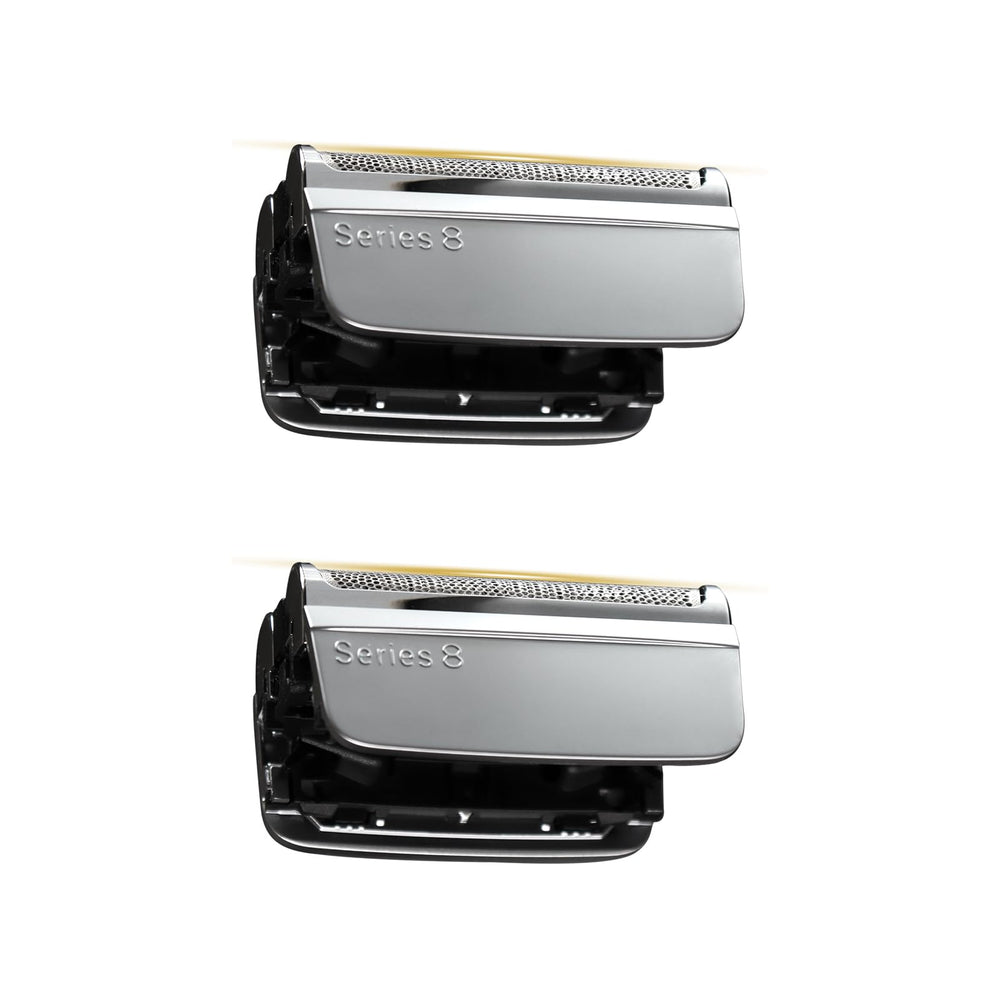 JEVONG front view of two replacement heads showing fit and benefit of restored shave