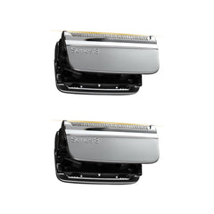 JEVONG front view of two replacement heads showing fit and benefit of restored shave