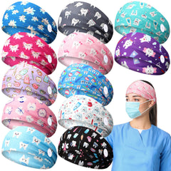 Jexine front packaging showing 12 assorted headbands and variety benefit