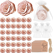 Jicoyin rose compact mirror front view shows elegant gold finish and gift appeal